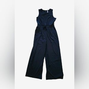 Stylus Black Sleeveless Jumpsuit - Large